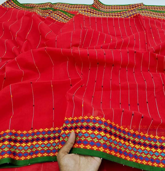 Exclusive Design Soft Khes Noyontara Par Saree-1pc (PWB)