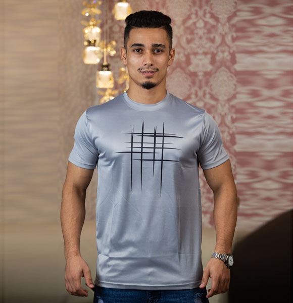 Summer Comfortable Jersey Round Neck T-shirt For Men