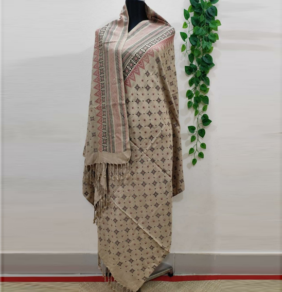 Aarong Printed Bizcos Shawl GM-1631
