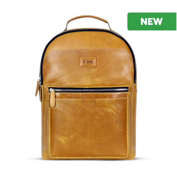 Aaj Oil Pull Up Classic Backpack SB-BP112 Tan