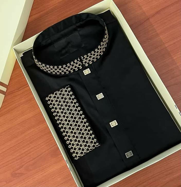 Premium Quality Cotton Panjabi- Without Box (SS)