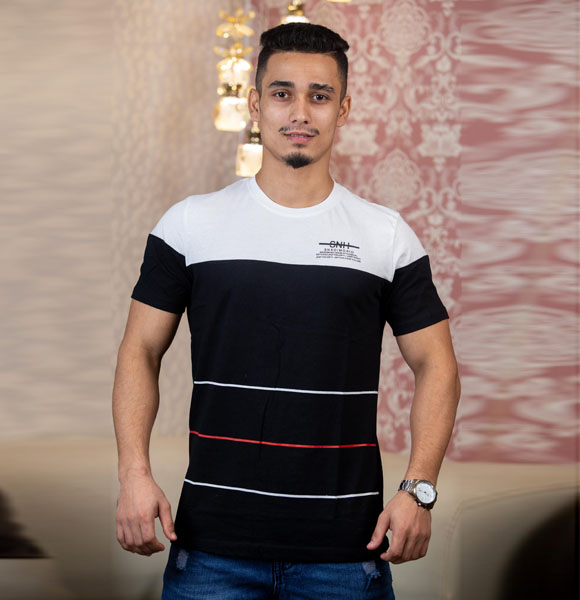 Summer Comfortable Jersey Round Neck T-shirt For Men