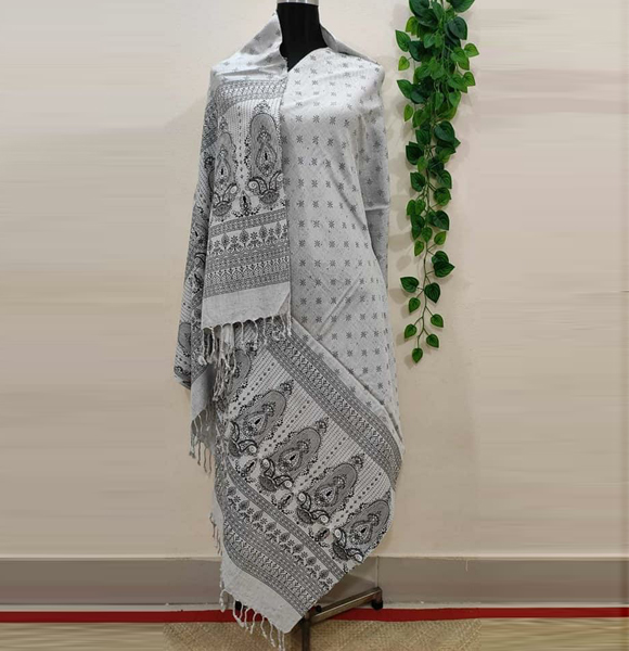 Aarong Printed Bizcos Shawl GM-1557