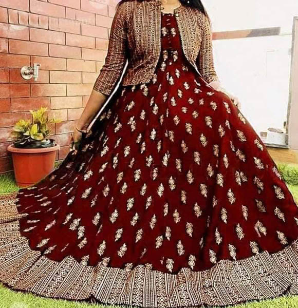 Readymade Kurti with Extra Koti. (EF)