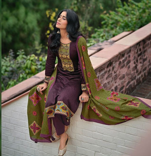 Original Indian Unstitched 3 Piece Salwar Kameez-CBU-839