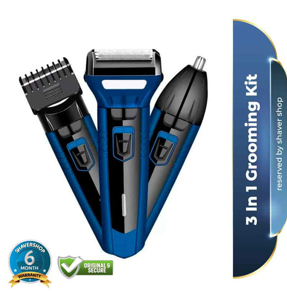 KM-6330 3 In 1 Hair Trimmer Grooming Kit