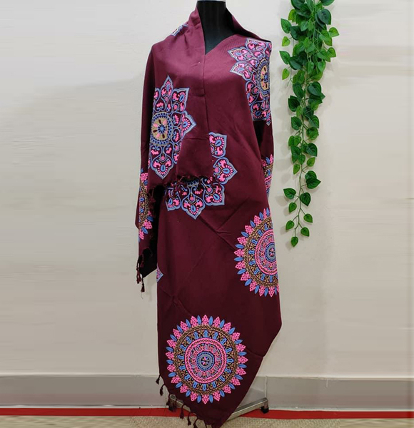 Aarong Printed Bizcos Shawl GM-1610
