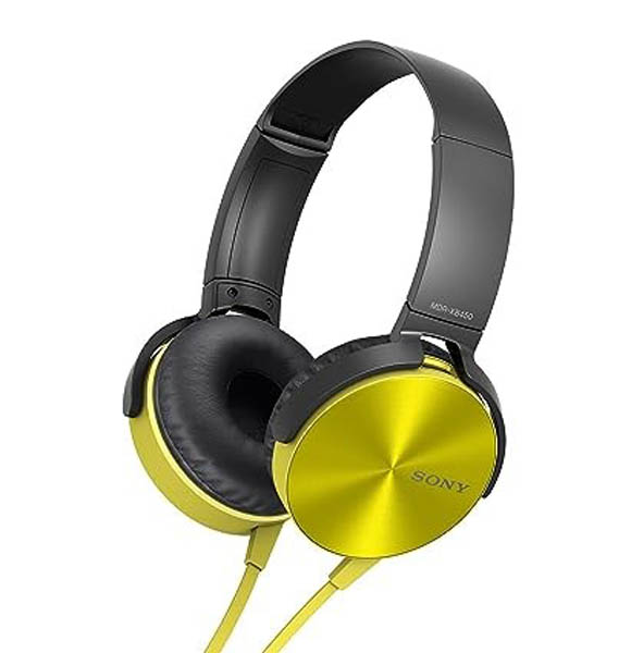 Sony MDR-XB450 On-Ear EXTRA BASS Headphones {REPLICA} (Yellow) (RUB)
