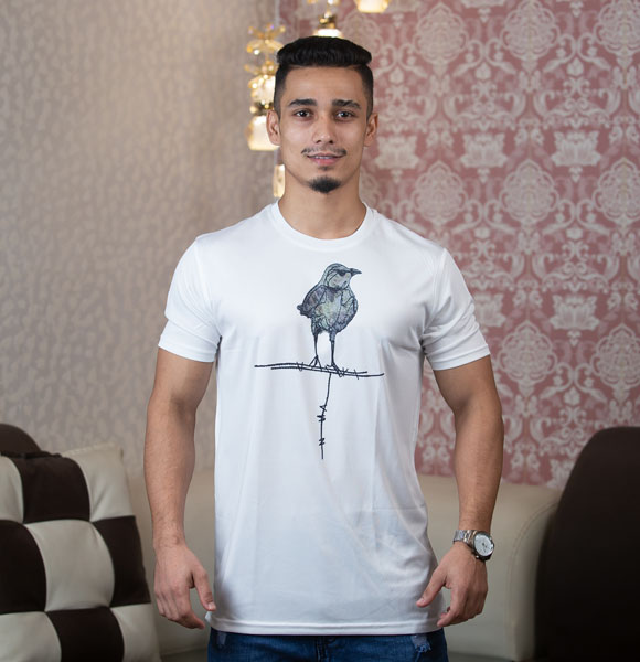 Summer Comfortable Jersey Round Neck T-shirt For Men