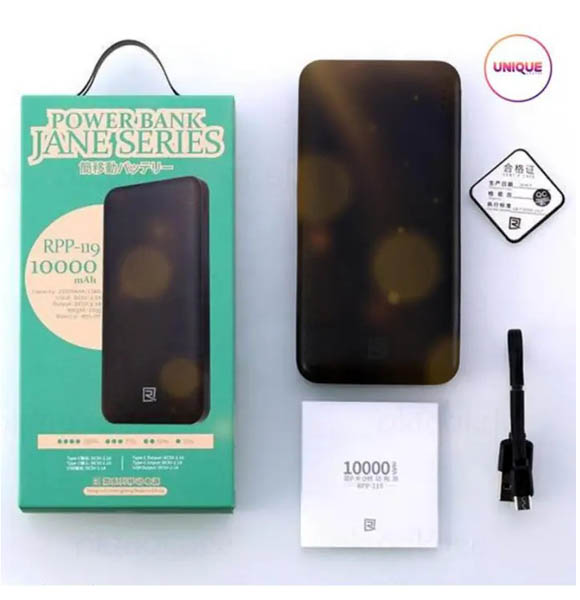 Remax RPP-119 10000mAh Power Bank Dual Output Fast Charging