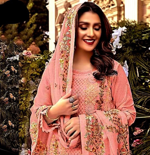 Indian Soft Georgette Unstitched Salwar Kameez for Women (CB)