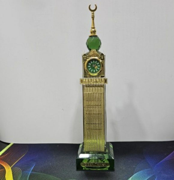 Mecca Clock Tower Hotel Crystal Decoration Gift