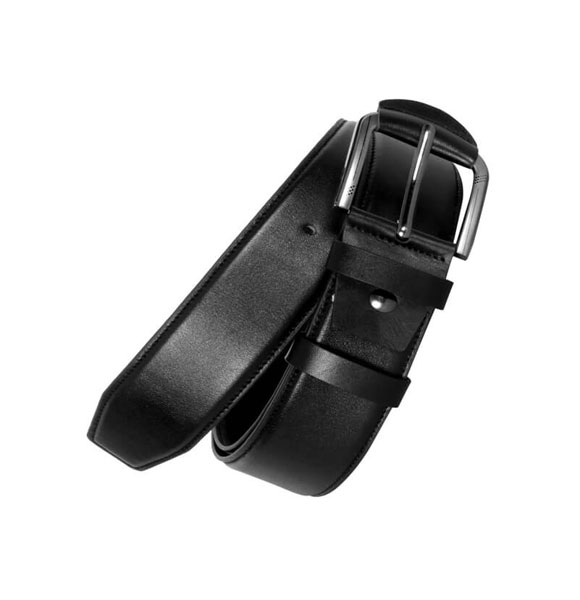 Black Stiff Belt For Men SB-B47