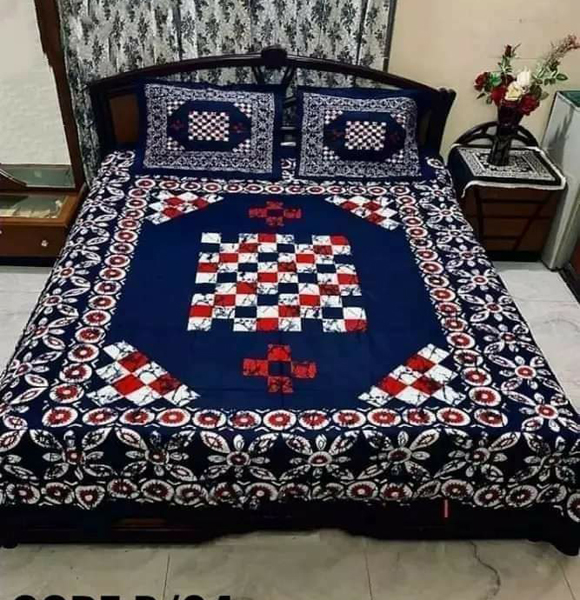 Premium Quality King Size Printed Bed Sheet GM-278
