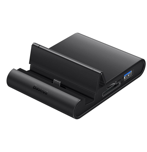 Baseus Mate Docking Type-C Mobile Phone Intelligent HUB Docking Station Pro Black (ANV)