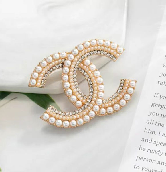 High-end Temperament Pearl Flower Brooch White Pink Tulip Bouquet Brooch Korean version Popular Accessories- GM-1987