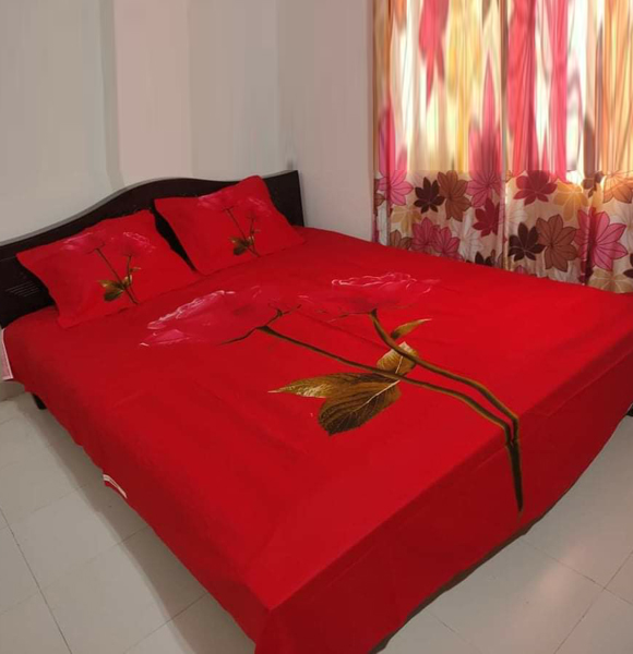 Premium Quality King Size Printed Bed Sheet GM-218