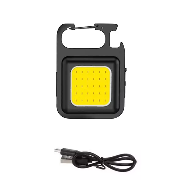 Mini LED 1500LM Flashlight Work Light Portable Pocket Flashlight Keychains USB Rechargeable For Outdoor (DS)