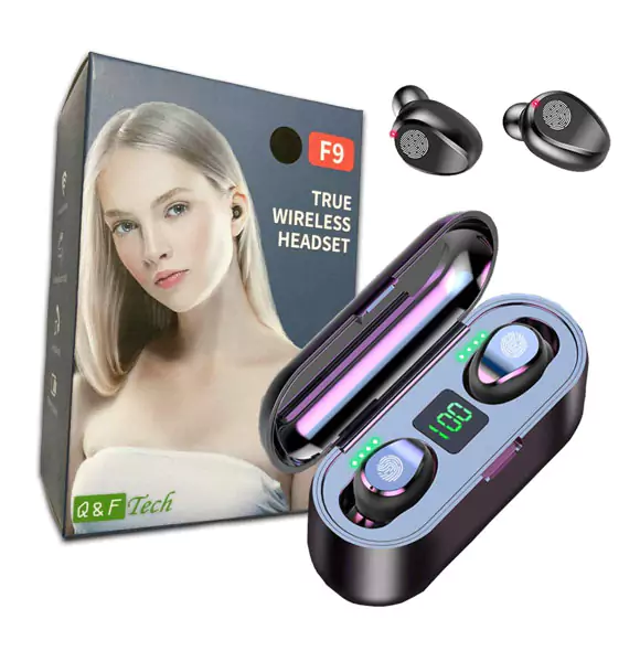 F9 TWS Wireless Earbuds Bluetooth 5.0 Wireless Earbud Headphone