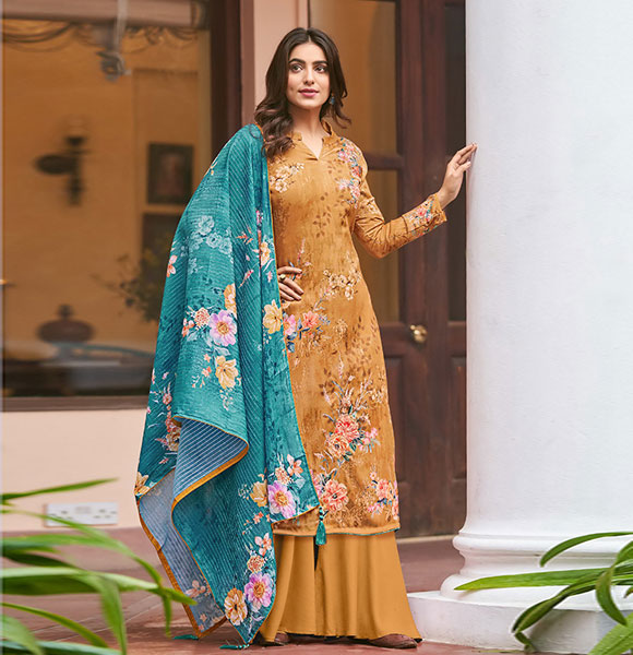 Original Indian Unstitched 3 Piece Salwar Kameez-CBO-852