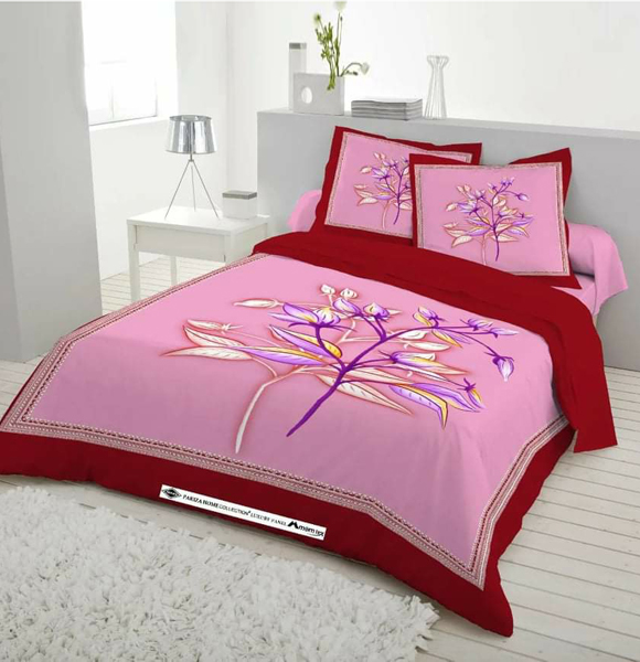 Premium Quality King Size Printed Bed Sheet GM-236