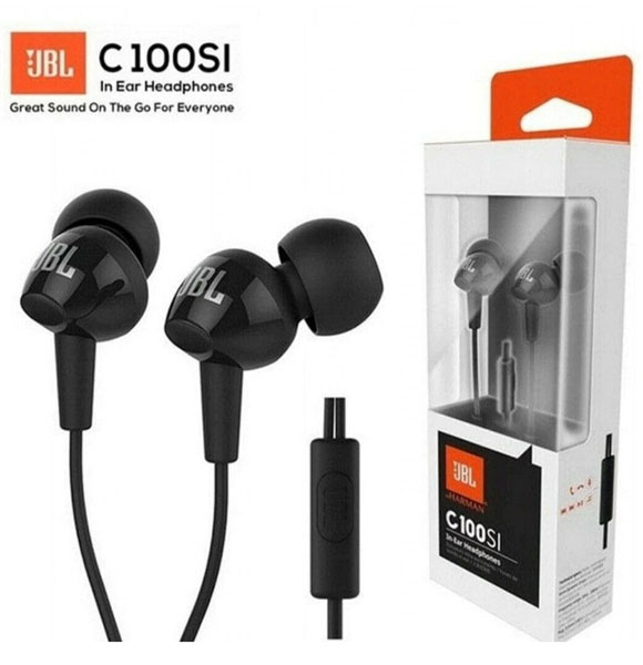 Original JBL C100SI In-Ear Headphones with Mic