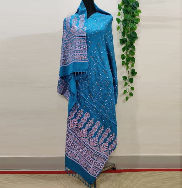 Aarong Printed Bizcos Shawl GM-1626