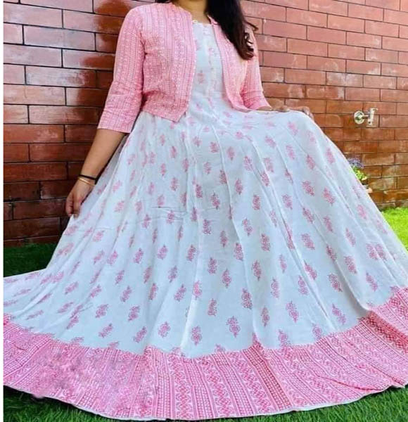 Readymade Kurti with Extra Koti. (EF)