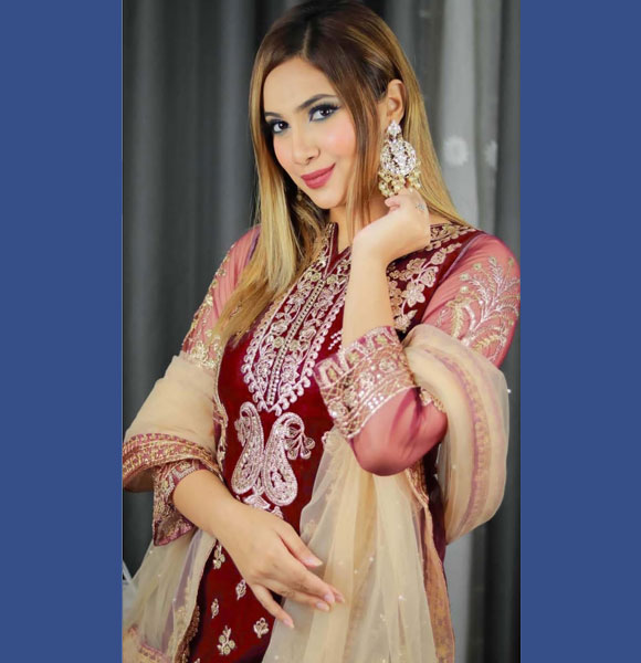 New Indian Organza Tissue 4pc Salwar Kameez (Unstitched)-GM-801
