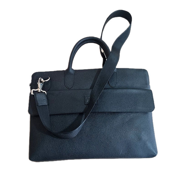 Black Milling Leather Laptop Bag SB-LB428