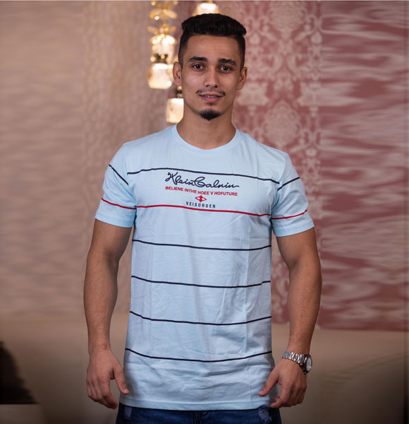 Summer Comfortable Jersey Round Neck T-shirt For Men