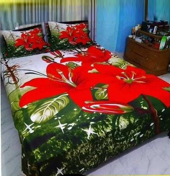 Premium Quality King Size Printed Bed Sheet GM-262