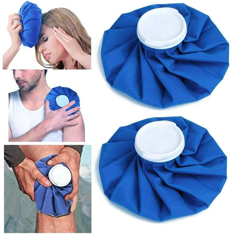 Ice Bag, Hot & Cold Therapy Reusable for Injuries Pain Relief, 9 Inch, Royal Blue