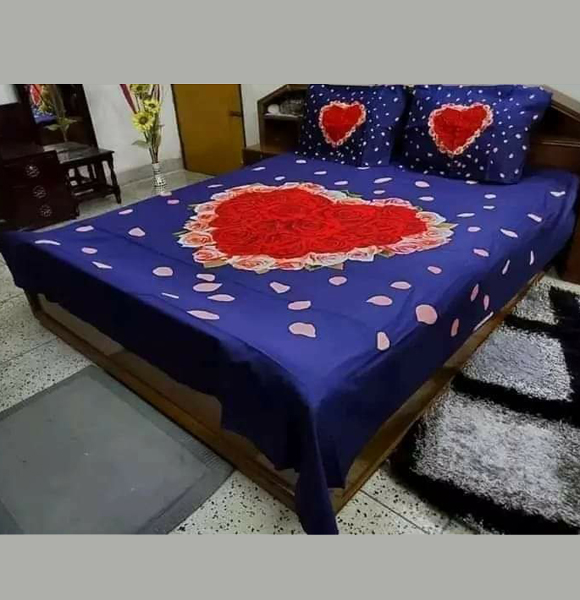 Premium Quality King Size Printed Bed Sheet GM-219