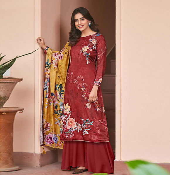 Original Indian Unstitched 3 Piece Salwar Kameez-CBU-857