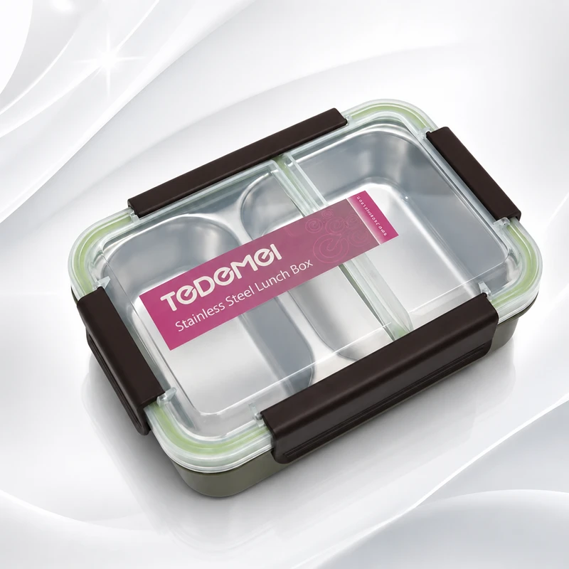 Tedemei Stainless Steel Insulated Tiffin Lunch Box