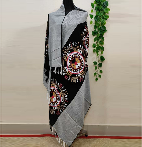 Aarong Printed Bizcos Shawl GM-1623