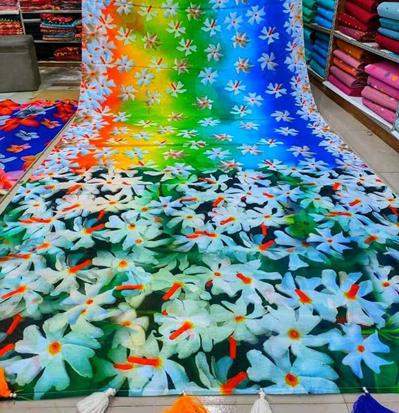 Digital Printed Colurful Saree (MSF)
