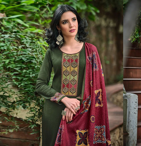 Original Indian Unstitched 3 Piece Salwar Kameez-CBU-837
