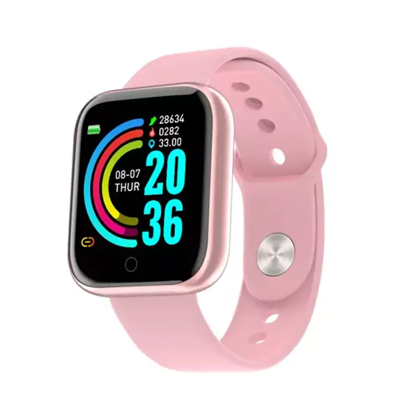 Smart Watch Y68 Waterproof Bluetooth Sport Smartwatch Fitness Wristband Men Women Pedometer Smart Band Bracelet (ANV)