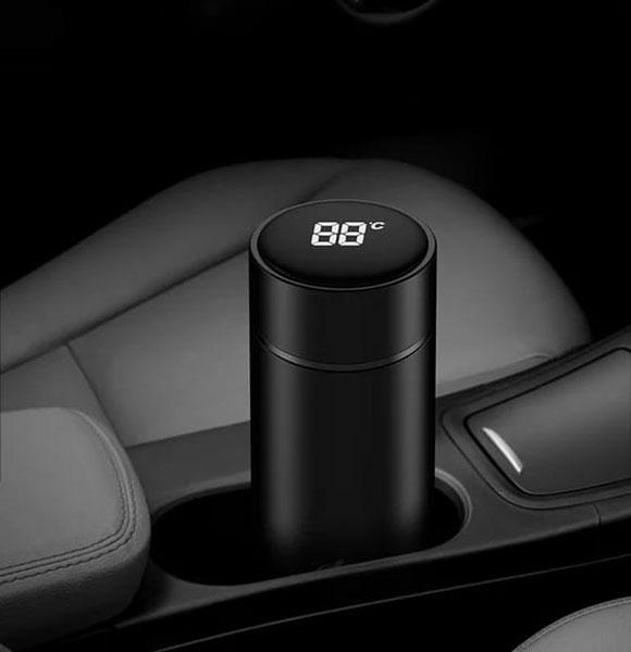Touch Screen Stainless Steel 500ML Vacuum Flask Smart Temperature Water Cup Insulation Cup Coffee Cup Thermos Water Bottle
