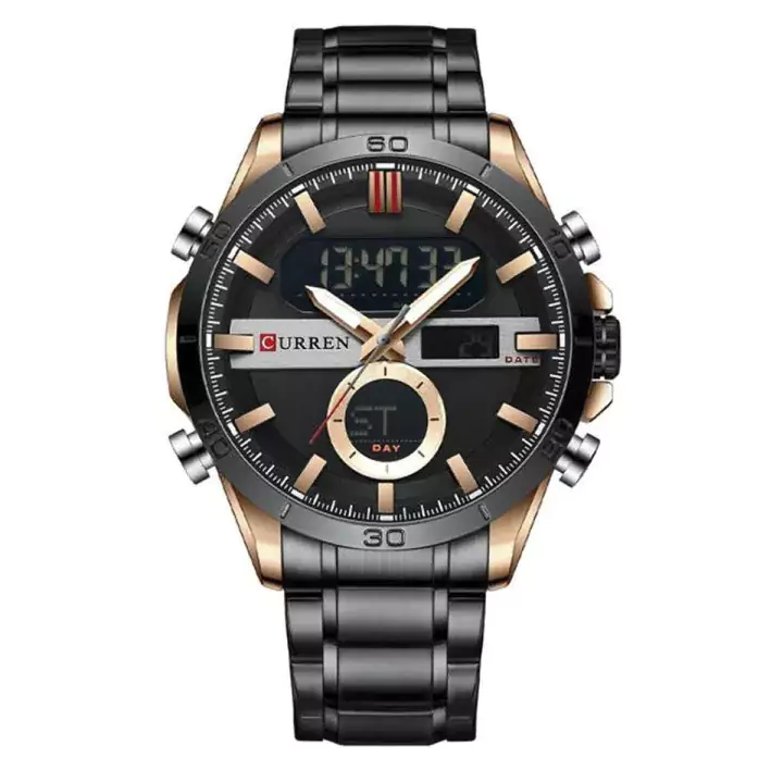 Curren 8384 Military Mens Analog Digital Watch (Black) (ETC)