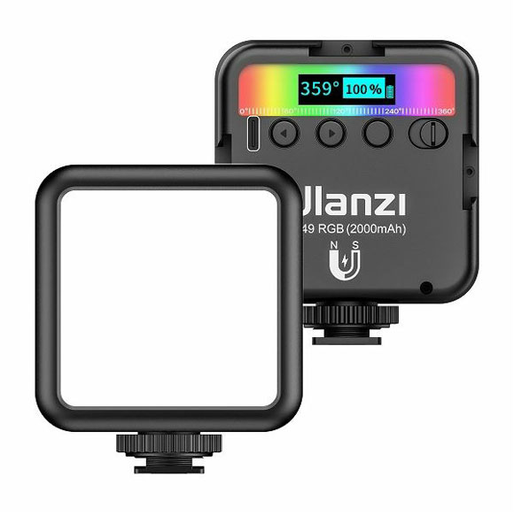 Ulanzi Rechargable RGB LED Video Lights ( Ulanzi VL49 , 2000mAh) For Photo Video Lighting, Youtube, Tik Tok