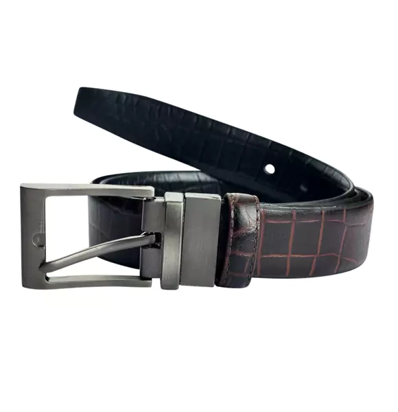 Reversible Men's 100% Leather Formal Belt