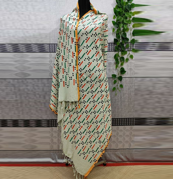 Aarong Printed Bizcos Shawl GM-1607