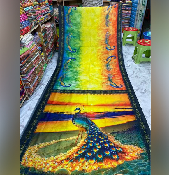 Digital Printed Colurful Saree (MSF)