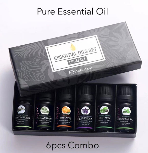 Pure Essential Oil For Humidifier Fragrance Aroma Diffuser (6pcs Package)