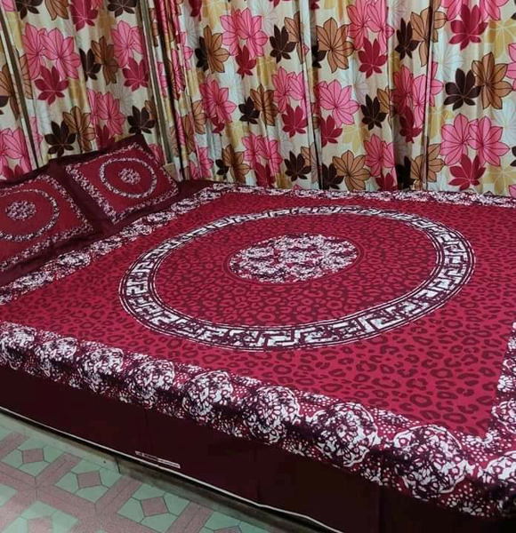 Premium Quality King Size Printed Bed Sheet GM-283