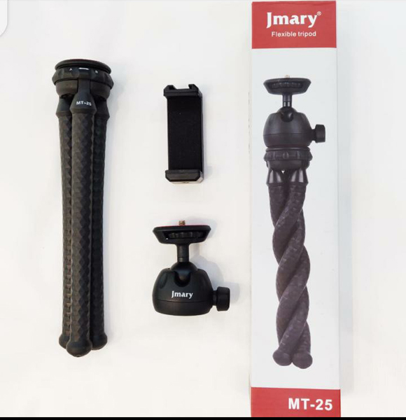 JMARY MT-25 Table Top Mini Portable Flexible Octopus Tripod Stand (RUB)