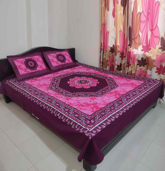 Premium Quality King Size Printed Bed Sheet